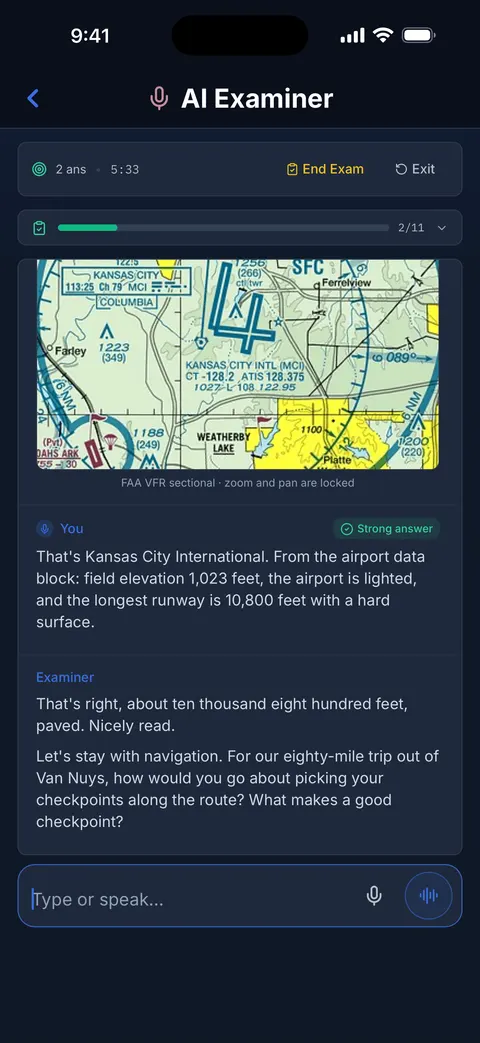 FlightKit Ground school & AI Examiner — ACS ground school and an AI examiner